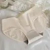 Calcinhas de Algodão Respiráveis de Cintura Média Estilo Japonês para Mulheres, Cuecas Seamless com Controle de Barriga para Meninas