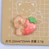 Fofo Fruta Capi Desenho Animado Artesanal DIY Acessórios de Joia Cola de Creme Resina Pequenos Acessórios Furo Fivela de Sapato Material