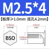 Tornillo Prisionero Remache Prisionero / Prisionero Autoperforante Hexagonal de Acero al Carbono BSO-M2M4M5M6M8