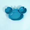 Vajilla infantil al por mayor en stock plato de cangrejo lindo tazón suministros materno-infantiles plato de silicona de grado alimenticio tazón para suplemento alimenticio