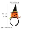 Faixa de Cabelo de Halloween Chapéu de Bruxa Engraçado Abóbora Desenho Animado Headwear para Festa Atividade de Performance Acessórios de Cabelo
