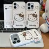 Etiqueta de Gato Aplicável para Capa de Celular Apple 17 16promax À Prova de Queda 15Pro Cobertura Total 13/14 Capa Protetora