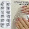 Taladro de uñas de 12 rejillas transfronterizo subpaquete mixto mini de fondo plano forma especial de red color rojo monito mini taladro de uñas