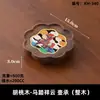 Tigela de Frutas de Madeira de Nogueira Preta Luxo Leve Estilo Chinês Sala de Estar Mesa de Centro Caixa de Lanches Madeira Maciça Sensação de Alto Padrão Tigela de Frutas