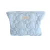 Bolsa de Cosméticos Acolchada de Nube Nueva Coreana, Bolso de Mano Portátil de Aspecto Elegante, Bolsa Simple de Almacenamiento para Viajes, Neceser
