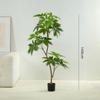 Simulación de Viento Silencioso Plantación Verde Árbol Lujo Ligero de Alta Gama Planta de Árbol Falso en Maceta para Interior Adornos Decorativos Grandes de Piso