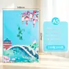 Cuaderno A5 cultural y creativo estilo chino con logo personalizado, adecuado para reuniones de oficina de negocios y como regalo, bloc de notas de alto valor estético