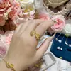Collar Doble Rosa Diamantado Estilo Nuevo Chino Camelia Anillo Pulsera Estilo Old Money para Mujer Nuevo Lujo Estilo Fragante
