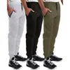 Amazon comercio exterior primavera/otoño pantalones de entrenamiento atléticos versátiles estilo americano con bolsillos y cremallera, pantalones largos casuales ajustados para hombre, en stock