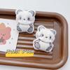 Boneca de pelúcia de urso de desenho animado, broche de coelho, filhote de cachorro, panda, acessórios para mochila escolar de estudante, acessórios de adorno de cabeça