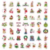 Adesivos de Natal com tema Grinch para festas, adesivos para malas, adesivos à prova d'água para laptop - Novo produto transfronteiriço