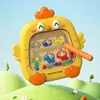 Quebra-cabeça infantil galinha quadro de desenho com pincel magnético brinquedo de exercício de raciocínio lógico para bebê recompensa de jardim de infância brinquedo pequeno
