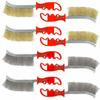 Conjunto de escovas de arame 8 peças escova de arame de metal para remoção de ferrugem escova de arame de cobre para remoção de ferrugem polimento arranhar tinta
