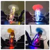Carro elétrico motocicleta energia eólica pequena aeronave energia eólica LED luzes brilhantes enfeites de carro decorações de carro