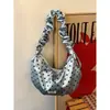 Bolsa de Mano tipo Bollo de Satén Plegado de Lunares Estilo Coreano, Bolso de Hombro Cruzado Versátil de Gran Capacidad, Bolso de Mano de Alta Gama Estilo Ins