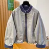 Nueva Chaqueta Corta de Otoño Estilo Coreano Holgada para Mujeres Pequeñas, Chaqueta Versátil de Moda con Cuello Alto A14047