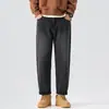 Ropa de Hombre Fengshe / 2026 Otoño-Invierno Novedad para Hombre Estilo Japonés Holgados Jeans Retro Cónicos Ligeramente Acampanados Pantalones de Mezclilla