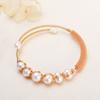 Pulseira aberta de pérola Zhuji enrolada em estilo torcido, pulseira elegante de luxo, acessível e de alta qualidade, joias novas para mãos no atacado