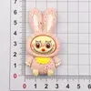 Muñeca de Conejo con Orejas de Carta Grande Pegamento Cremoso Accesorios de Resina DIY Funda para Teléfono Móvil Pasador Llavero Colgante Material Venta al por Mayor