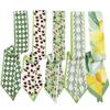 Lenço de Seda Versátil de 96 cm de Comprimento com Laço, Fita Floral e Fita Decorativa para Amarrar no Cabelo ou Decorar Bolsas como Lembrança