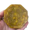 Escultura Antiga de Jade, Pingente Estilo Antigo, Ornamento para Pendurar, Peça de Exibição Vintage, Disco de Jade com Dragões Gêmeos