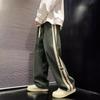 Calça de Veludo Cotelê para Homens, Temporada de Primavera e Outono, Corte Reto Estilo High Street Americano, Marca Tendência Retrô Calça Casual, Fabricante Transfronteiriço