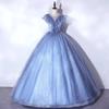 Vestido Estrelado Azul Escuro Sonhador Cerimônia de Amadurecimento Exame de Artes Vocais Performance de Piano Solo Saia Tutu Vestido de Tela 2026