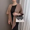 Bufanda Triángulo Grande Asimétrica de Alta Elasticidad para Mujer Mezcla de Lana Invierno Cálido Tejida Calada Retorcida Bufanda Chal Cálido