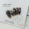 Flat especial-dado forma unha zircão jóias invertido borda diamante mini transparente branco champanhe especial-dado forma pilha Diamond Net vermelho broca do prego