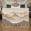 Divisória de Tela Familiar para Sala de Estar, Escritório de Empresa, Transmissão ao Vivo, Parede de Fundo Dobrável, Entrada de Sala de Estar Minimalista Moderna