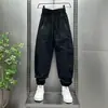 Pantalones Deportivos para Hombre de Ajuste Holgado para Exteriores Transpirables de Secado Rápido Ligeros de Pierna Recta Modernos con Cordón Casuales Rayados Nuevo Estilo de Verano