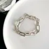 Collar Grueso de Acero de Titanio Dorado Estilo Europeo y Americano para Mujer de Moda Ins Minimalista Hip-Hop Nicho Simple Alto Grado Temperamento Cadena para Clavícula