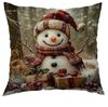 Nueva Funda de Almohada Navideña de Amazon para Sala de Estar Estampada Funda de Almohada Decorativa Popular de Venta Caliente Funda de Almohada Navideña Nórdica