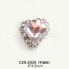 Artículo de Moda Más Vendido: Corazón Asimétrico Deslumbrante Borde Completo de Diamante Transparente como el Hielo Super Brillante Decoraciones de Arte de Uñas Corazón Aurora Diamantes Aurora