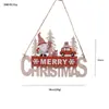 Colgante Hada Árbol de Madera Hombre Viejo Placa Adornos Calendario Papá Noel Adornos Decorativos de Escritorio Estilo Nórdico