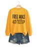 Huws gratis es broma Amazon ebay Europeo y Americano Suelto Cómodo Simple para Mujer Sudadera Base