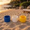Impresión 3D Soporte para vaso con inserto de arena Portavasos de playa antivuelco Fija bebidas Insértalo en el soporte para vaso de suelo