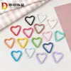 No. 5 mosquetones de colores con forma de D Hebilla de gancho de resorte de aleación de aluminio Gancho para colgar en bolsa de exterior mochila tetera Llavero DIY