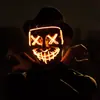 Decoraciones de Halloween para adultos, hombres, mujeres y niños, máscaras brillantes, accesorios, sombreros de fiesta temática para bar, disfraces de ambiente