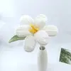 Tulipanes de Flor Abierta, Tejidos a Mano, Hilo Flores Eternas, Ramo Terminado Regalo
