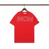 Minha Marca Trendy T-Shirt de Manga Curta Gola Redonda Bordado Gráfico Frontal Unissex Masculina Meia-Manga Verão [Corte Solto]