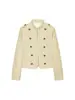 Ropa de mujer transfronteriza 2026 nuevo producto estilo europeo y americano moderno versátil chaqueta a rayas de doble botonadura 3709/148