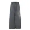 Pantalones de Chándal Retro Americanos Vintage Lavados Estampados Caídos para Hombres y Mujeres Otoño 2026 Pierna Recta Suelta Marca de Tendencia Pantalones Casuales