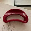 Grampo de cabelo grande elegante estilo coreano com bolinhas delicadas para coques na parte de trás da cabeça, acessório de cabelo elegante em forma de tubarão para meninas
