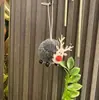 Colgante de ciervo de fieltro navideño transfronterizo, corona para árbol de Navidad, decoración del hogar para chimenea, llavero, colgante de reno para bolso