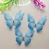 Centenas de Borboletas de Tule Estéreo de 5cm para DIY: Adorno de Cabeça, Grampo de Cabelo, Acessórios de Cabelo, Decoração de Roupas, Acessórios Decorativos de Borboleta em Estoque