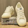 Zapatos para Hombre Otoño Nuevo Casual Combinan con Todo Tenis Suela Gruesa Antideslizantes Resistentes al Desgaste Zapatos de Moda Hombres Moda Deportiva Zapatos Blancos