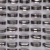 Anillo de acero inoxidable con goteo, tamaño mixto, para hombre, venta caliente transfronteriza, moderno, para mujer, anillo de acero de titanio, venta al por mayor directa de fábrica