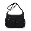 Bolso bandolera ligero multibolsillos para mujer, tela de nailon resistente al agua, bolso de hombro de gran capacidad, bolso de mamá, bolso casual para el día a día, moderno