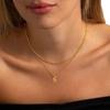 Amazon Transfronterizo Nuevo Collar con Colgante de 26 Letras de Oro de 18K Cadena de Clavícula en Capas Moderna y Exquisita Juego de Dos Piezas para Mujer